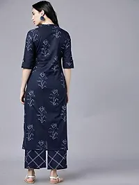 A UNIQUE Women's Rayon Printed designer Kurta-thumb1