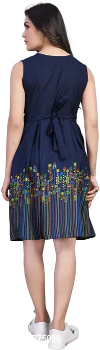 Stylish Crepe Printed Dress For Women-thumb3