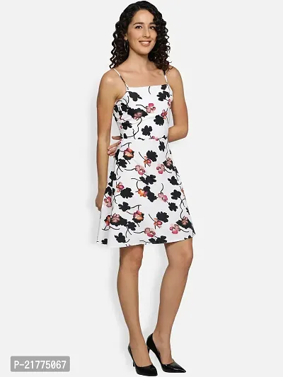 Stylish Crepe Printed Dress For Women-thumb3