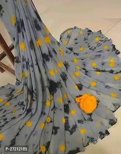 Beautiful Art Silk Saree With Blouse Piece-thumb0