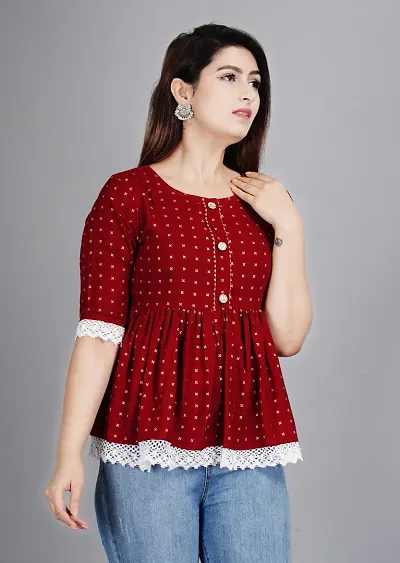 Elegant Rayon Top For Women