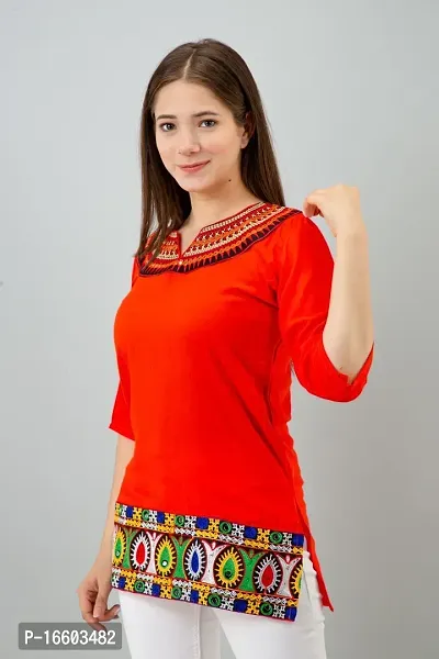 Elegant  Rayon Printed Top For Women-thumb0