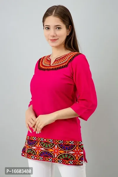 Elegant  Rayon Printed Top For Women