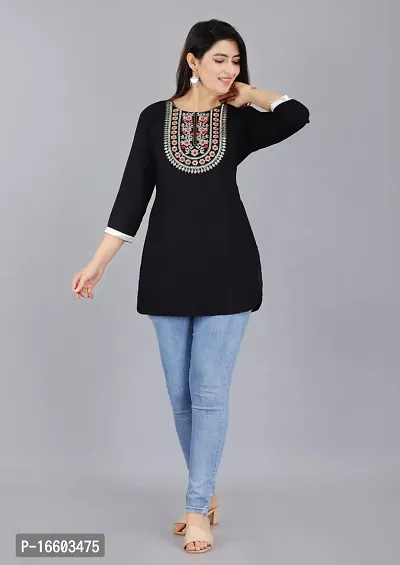 Elegant  Rayon Printed Top For Women