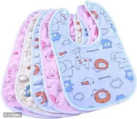 Setster Waterproof baby bibs/aprins for the babies bigger print pack of 5 (Multicolor)