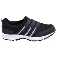 Men's Mesh Black Sports Running Shoes-thumb1