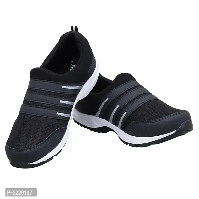 Men's Mesh Black Sports Running Shoes-thumb5