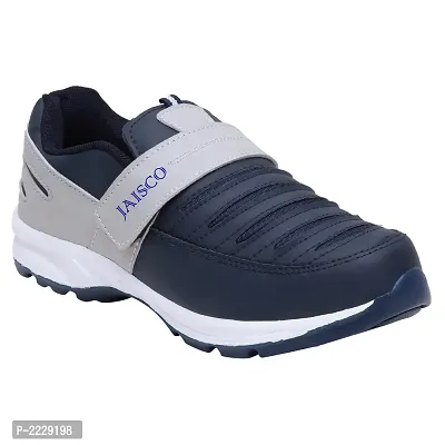Men Sport Multicoloured Grey Slip-on Running Shoes-thumb0