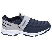 Men Sport Multicoloured Grey Slip-on Running Shoes-thumb1