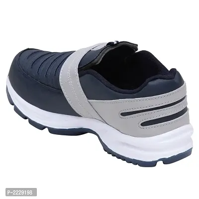 Men Sport Multicoloured Grey Slip-on Running Shoes-thumb3