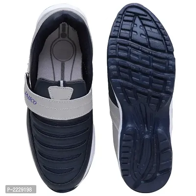 Men Sport Multicoloured Grey Slip-on Running Shoes-thumb5