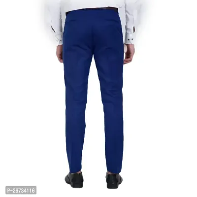 Classic Cotton Blend Solid Formal Trousers for Men-thumb4