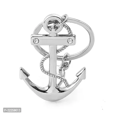 Ottavo Stainless Steel Anchor Keychain-thumb0