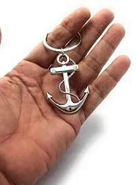 Ottavo Stainless Steel Anchor Keychain-thumb1