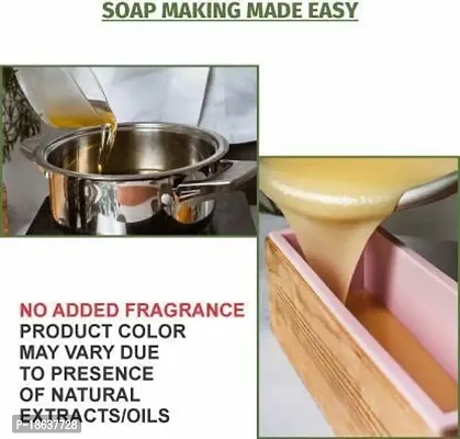 Neha Organics Transparent Glycerine Melt and Pour Base Handmade Soap Raw Material :Net 500g-thumb4