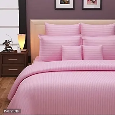 New Satin Double Bedsheet with 2 Pillow Covers-thumb0