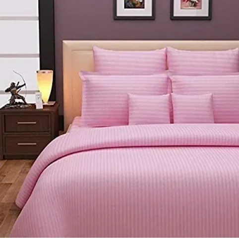 New Satin Double Bedsheet with 2 Pillow Covers