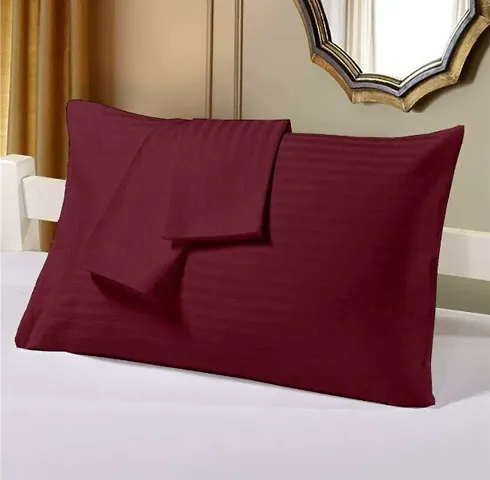300TC Pillowcover Solid+Stripe
