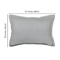 Glace Cotton Feel Pillow Covers | Soft Satin Striped Pillow Cases | Pillow Cover Set of 2 Pcs-18 x 28 Inches ||-thumb2