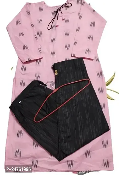 Queens Fashion Enterprises Womens Kurti abd Trouser Set (38, Pink)-thumb0