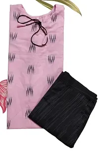 Queens Fashion Enterprises Womens Kurti abd Trouser Set (38, Pink)-thumb1