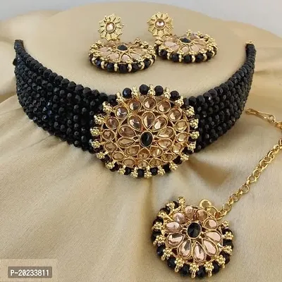 Stylish Alloy Pearl Jewellery Set For Women-thumb0