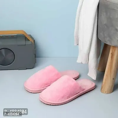 Stunning Pink Fur Carpet Room Slippers For Women-thumb4