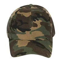 Stylish Multicoloured Polyester Camouflage Baseball Cap For Men-thumb1