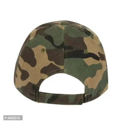 Stylish Multicoloured Polyester Camouflage Baseball Cap For Men-thumb5