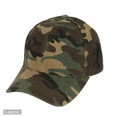 Stylish Multicoloured Polyester Camouflage Baseball Cap For Men-thumb0