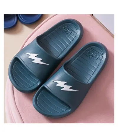 Men's Trendy Blackish EVA Open-Toe Slides