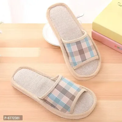 Stylish Blue Canvas Slippers For Women