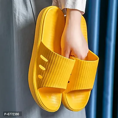 Stylish Yellow EVA Slippers For Women