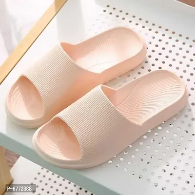Stylish Peach EVA Slippers For Women