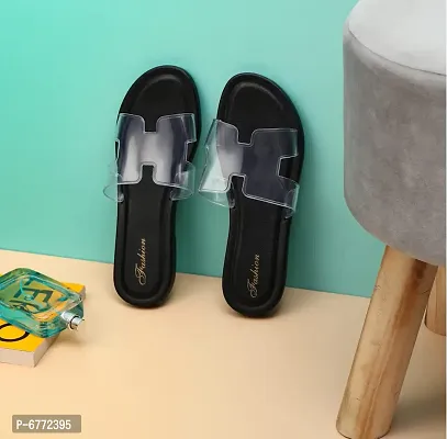 Stylish Black EVA Slippers For Women-thumb5