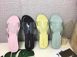 Stylish Black EVA Slippers For Women-thumb3