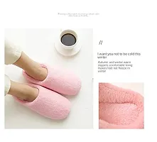 Stylish Pink Fur Slippers For Women-thumb3