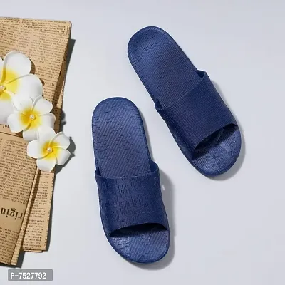 DRUNKEN Slipper For Men's Flip Flops Massage Fashion Slides Open Toe Non Slip Navy Blue-thumb5