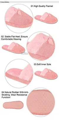 ANEZKA Slipper for Women's Flip Flops Slides Home Open Toe Non Slip Pink-5-6 UK-thumb3