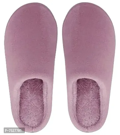 DRUNKEN Slipper For Women's Flip Flops Winter Slides Home Open Toe Non Slip Purple- 5-6 UK-thumb0
