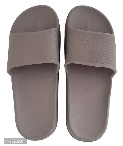 DRUNKEN Slipper for Men's Flip Flops Home fashion Slides open toe non slip Dark Grey-10-11 UK