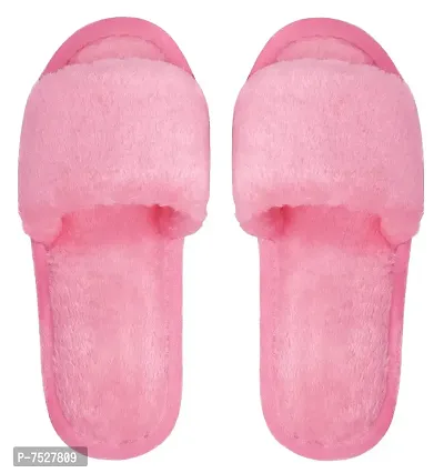 ILU Slipper For Women's Flip Flops Fur Winter Fashion House Slides Home Indoor Outdoor Sandals