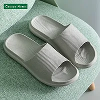 DRUNKEN Slipper For Men's Flip Flops Doctor House Slides Home Bathroom Clogs Massage Soft Outdoor Grey -9-10 UK-thumb1