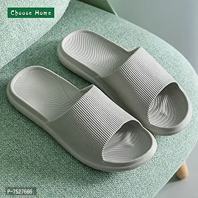 DRUNKEN Slipper For Men's Flip Flops Doctor House Slides Home Bathroom Clogs Massage Soft Outdoor Grey -9-10 UK-thumb2