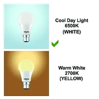 wipro Garnet Base B22 9-Watt LED Bulb (Cool Day Light) - Pack of 4-thumb3
