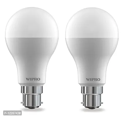 wipro 12W LED Cool Day Light Bulb, Pack of 2 (Garnet, B22D)-thumb0