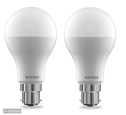 Wipro Garnet Base B22 14-Watt LED Bulb (Pack of 2, Cool Day Light)