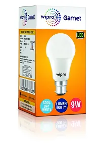 wipro Garnet Base B22 9-Watt LED Bulb (Cool Day Light) - Pack of 4-thumb1