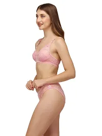 AELEXA ENTERPRISE Women's Pack of 1 Full Comfortable Net Chami Bra Panty Set - ALX_DECENTSET-thumb2