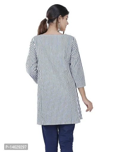 MOJJOLIYA Women's Cotton Casual Wear Printed Regular Fit Short Kurti/Tunic/Top for Girls-thumb2